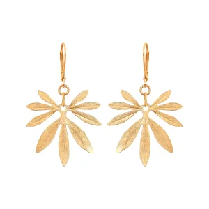 Gold Bambu Earrings