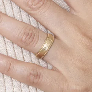 Gold Brushed Ring, Kaitlyn