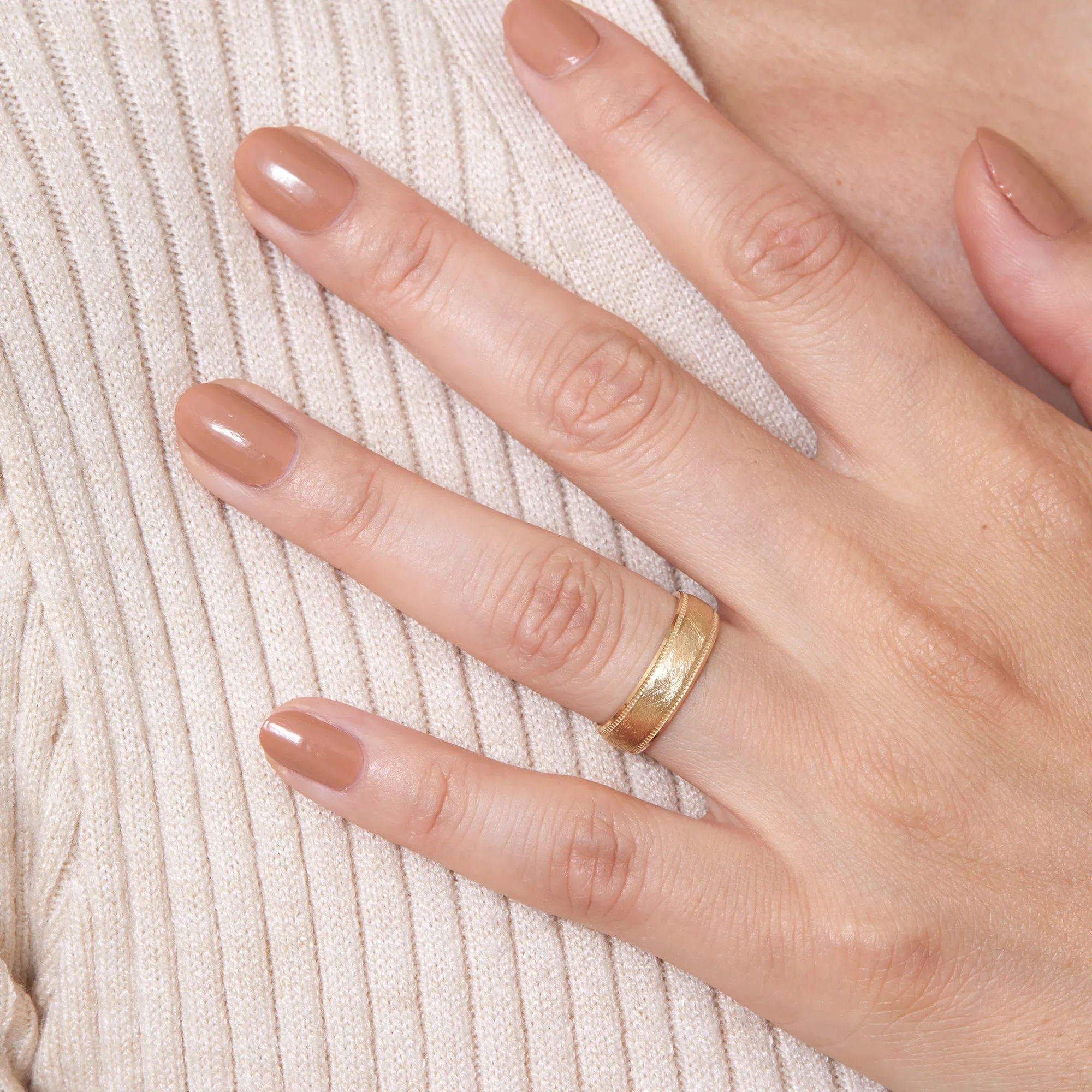 Gold Brushed Ring, Kaitlyn