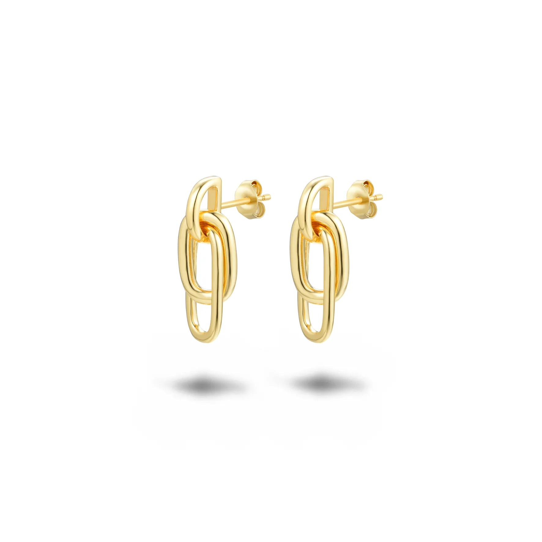 Gold earrings 18k yellow gold