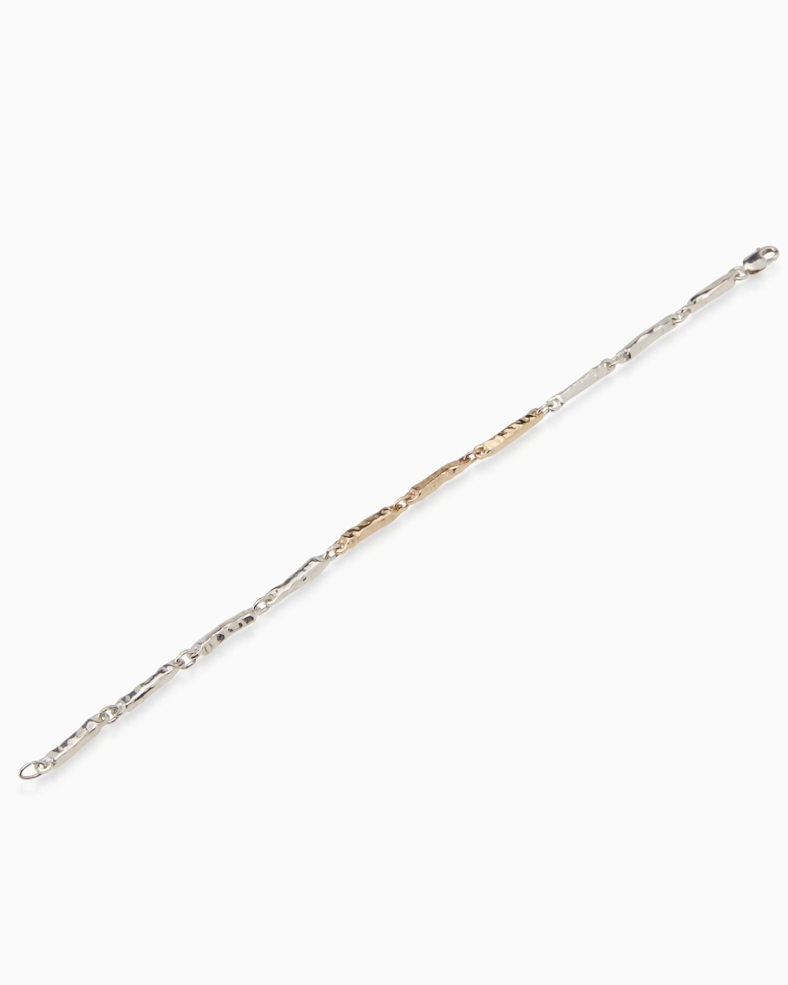 Hammered Bracelet Medium | Mixed Metal