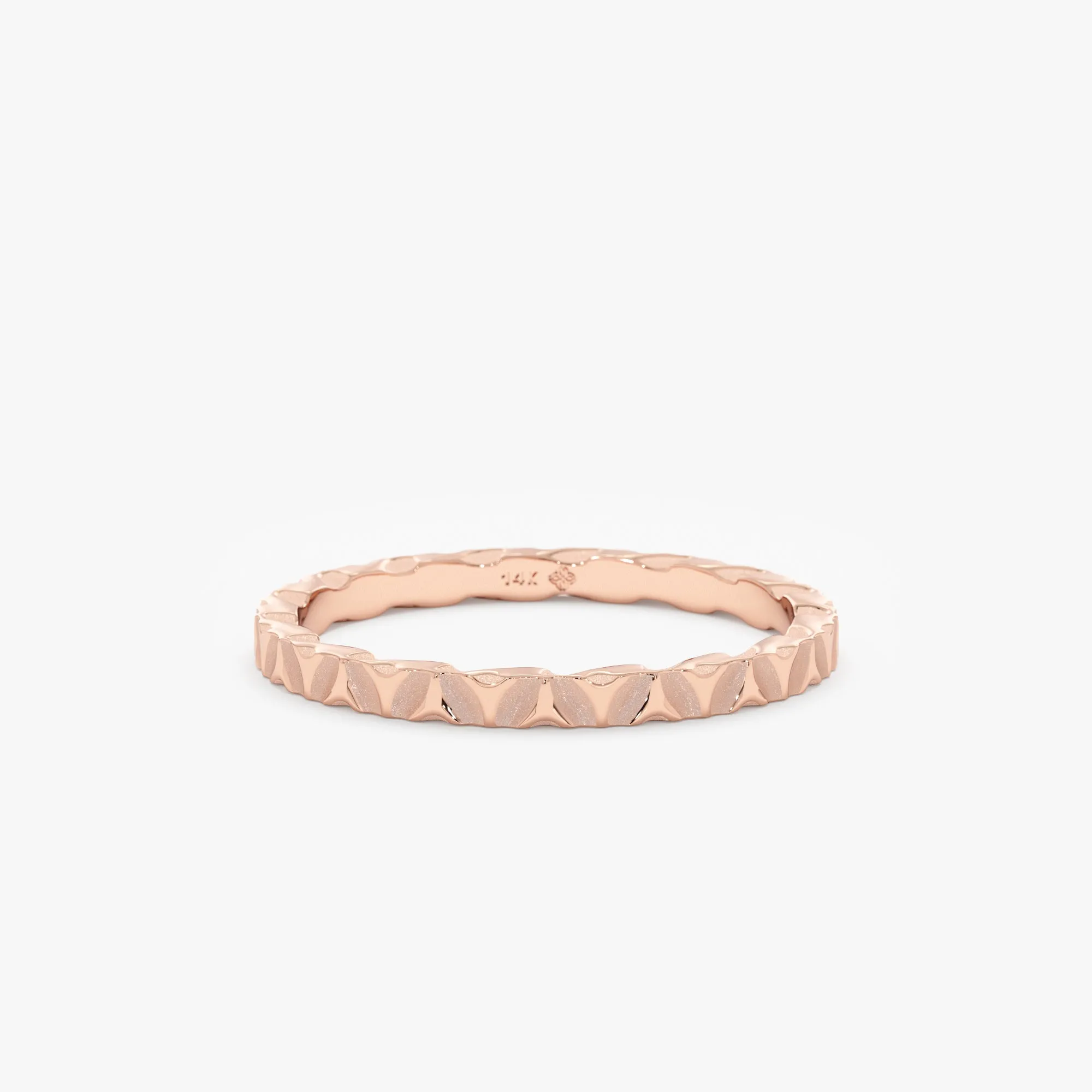 Hand Hammered Wedding Band, Debbie