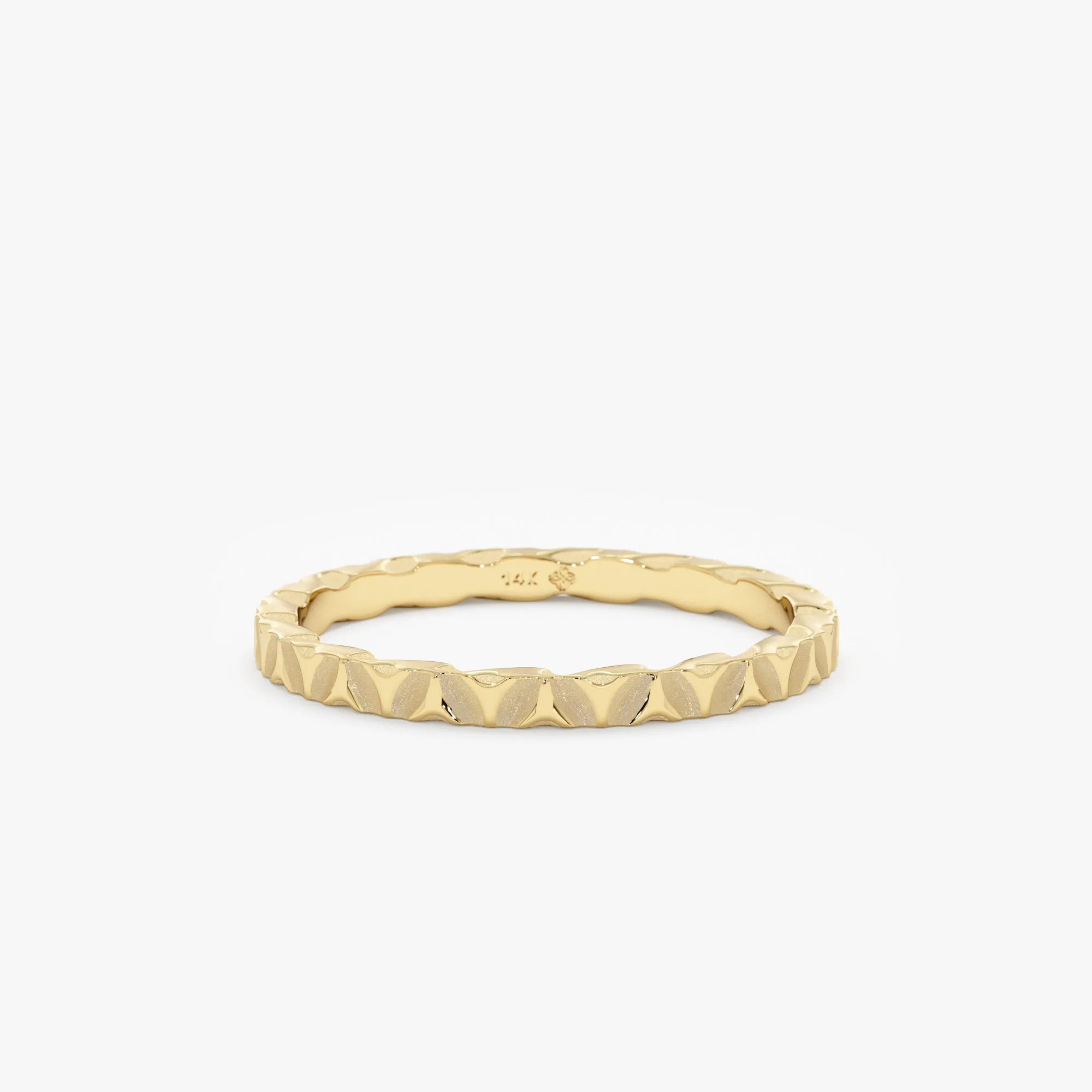 Hand Hammered Wedding Band, Debbie