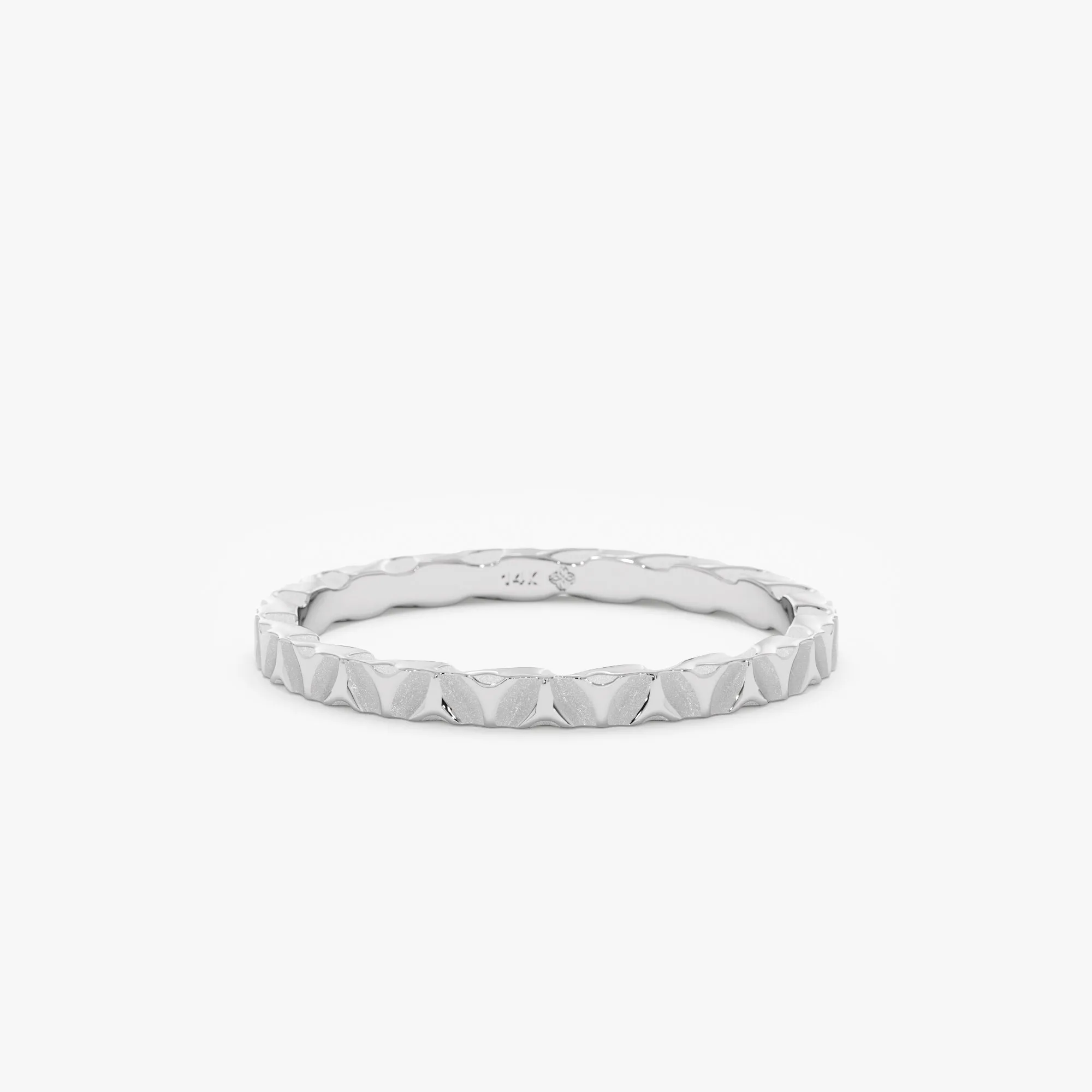 Hand Hammered Wedding Band, Debbie