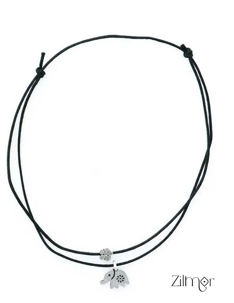 Hanging Elephant charm Anklet - KY100459