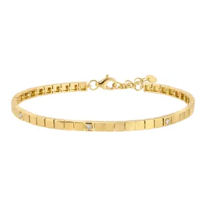 HANNAH SQUARE LINK DIAMOND BRACELET