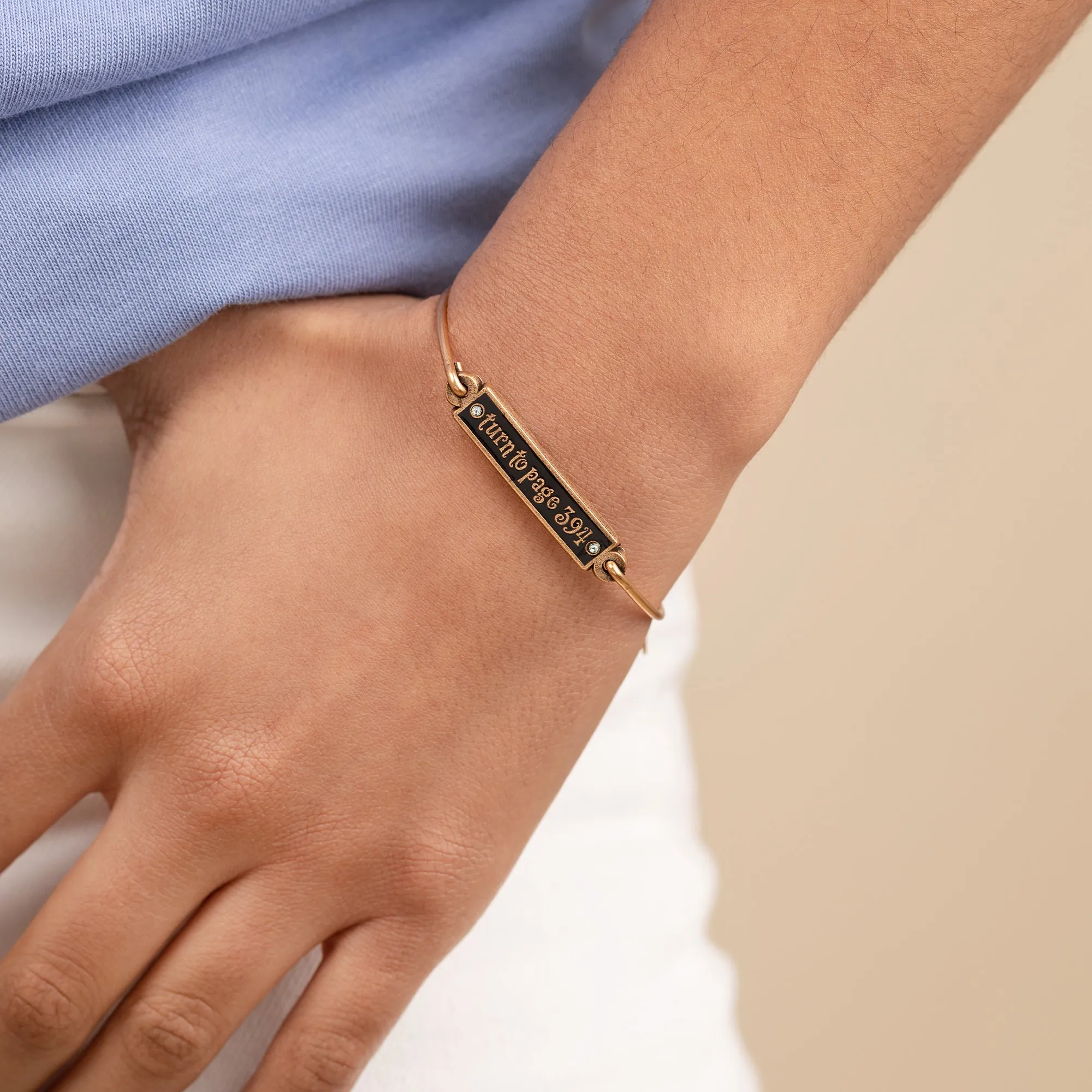 Harry Potter? 'Turn to Page 394' Inline Charm Bangle