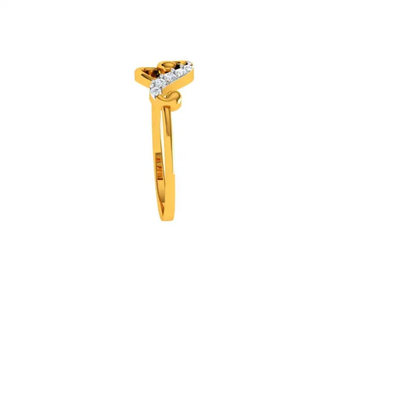 Heart Frame Collector's Choice Dazzling 14KT Gold Ring