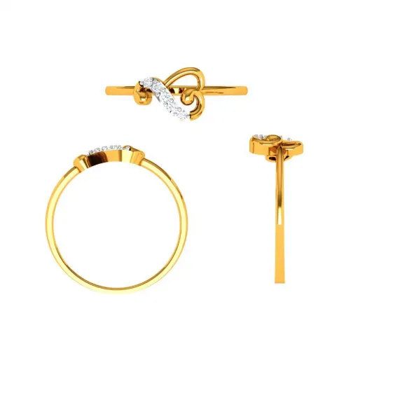 Heart Frame Collector's Choice Dazzling 14KT Gold Ring