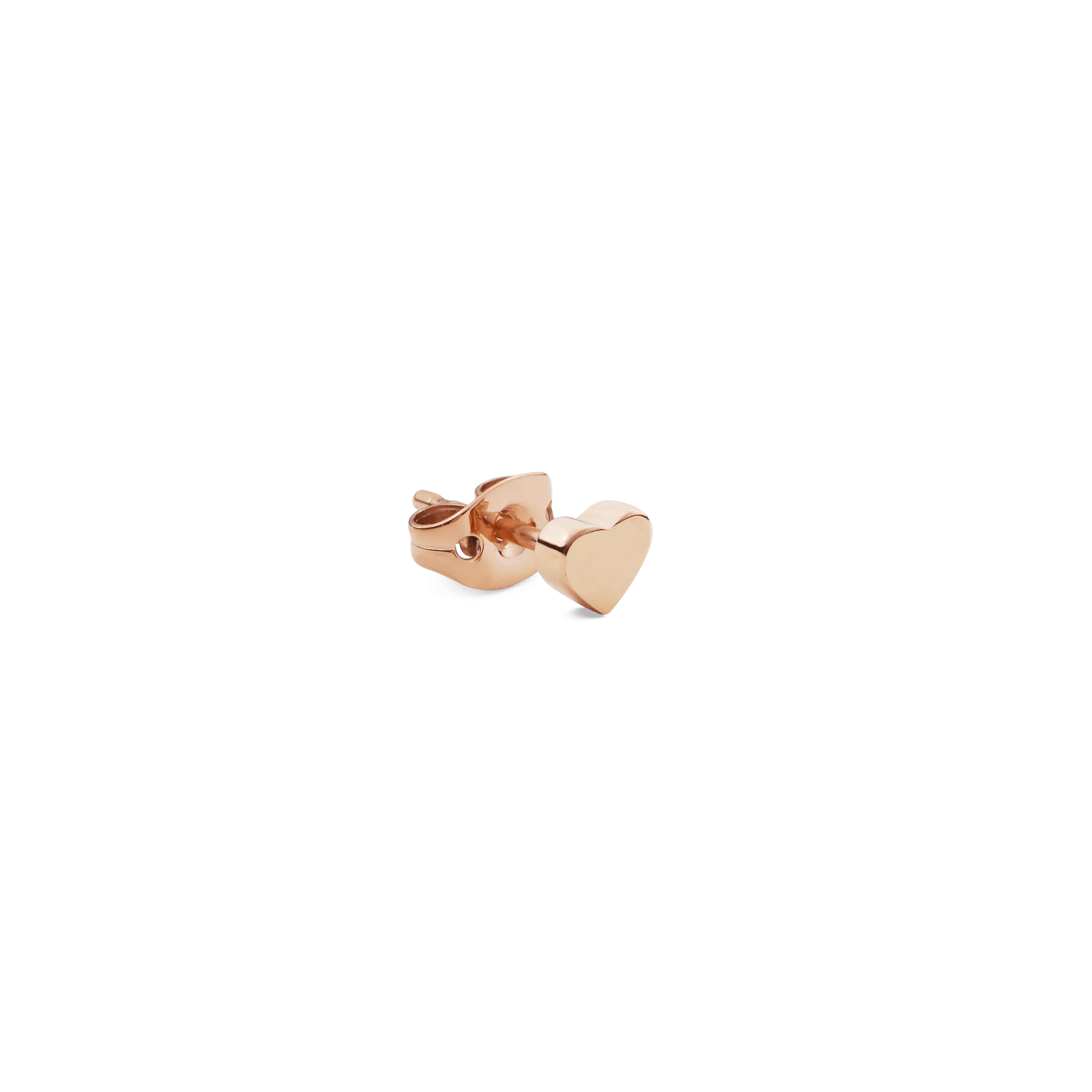 Heart Stud Rose Gold