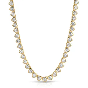 Heavenly Heart Tennis Necklace