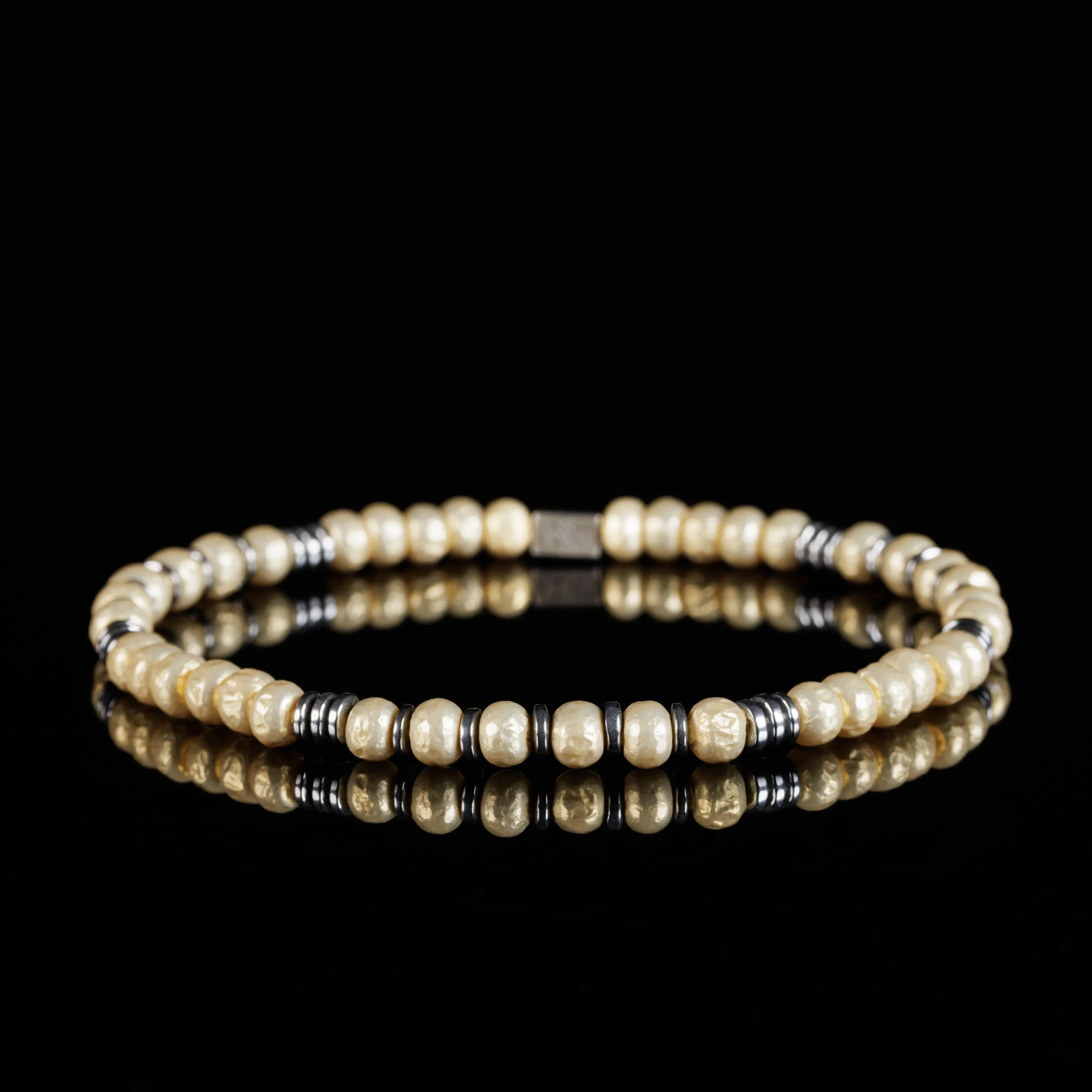 Hematite - Vanilla Bracelet I (4mm)