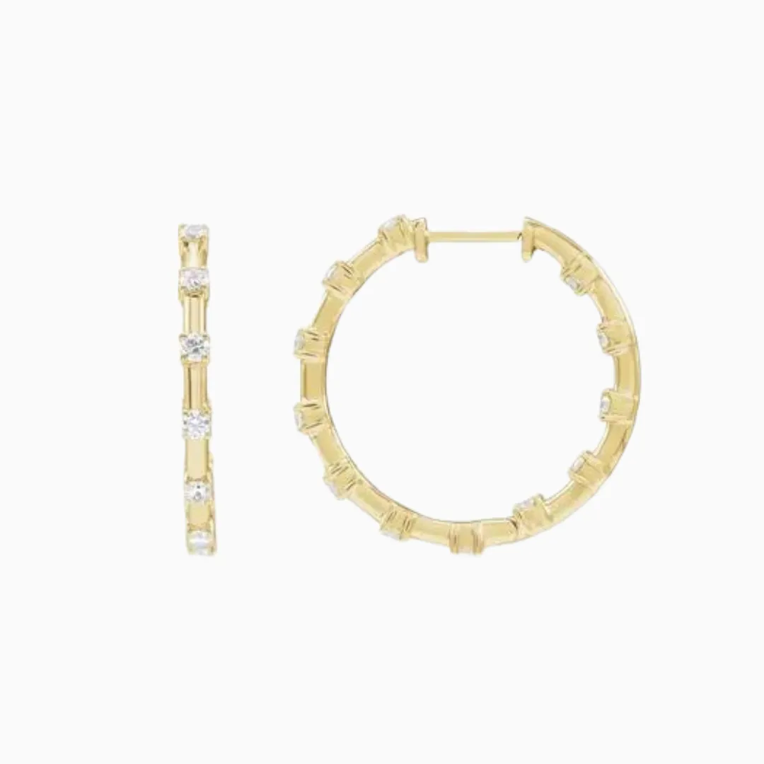 Inside-Outside Hoop Earrings