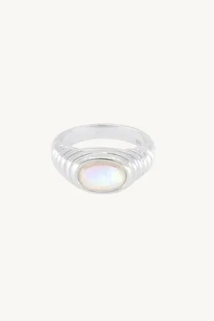 Iris Moonstone Silver Ring