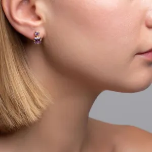 Isola Bella Gold Vermeil Amethyst Stud Earrings