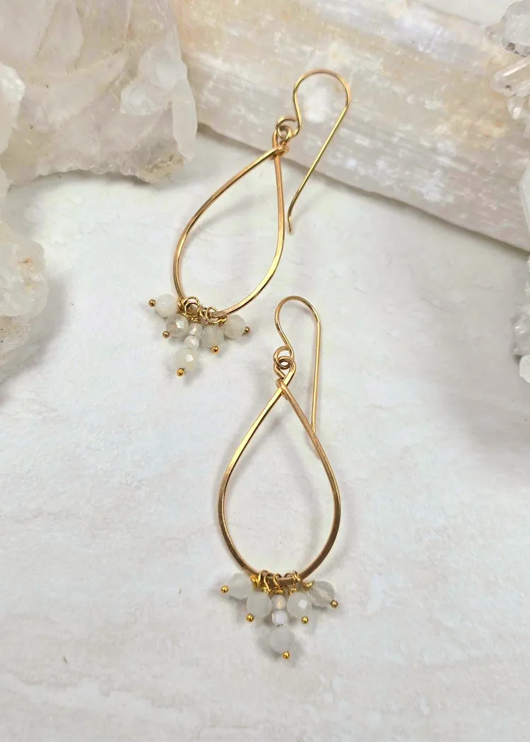 James   Jezebelle | Moonstone Hoops
