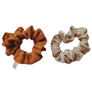 Jeanne Le Studio Mini Scrunchie Set Terra/Beige