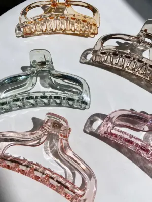 Jelly Translucent Hair Claw Clip