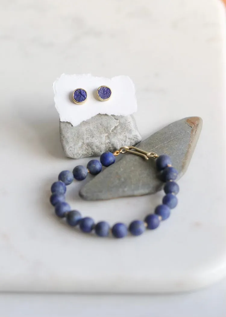 Judi Powers | Lapis Lazuli 18K Studs