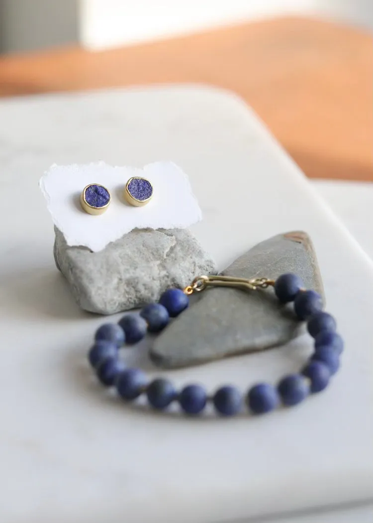 Judi Powers | Lapis Lazuli 18K Studs