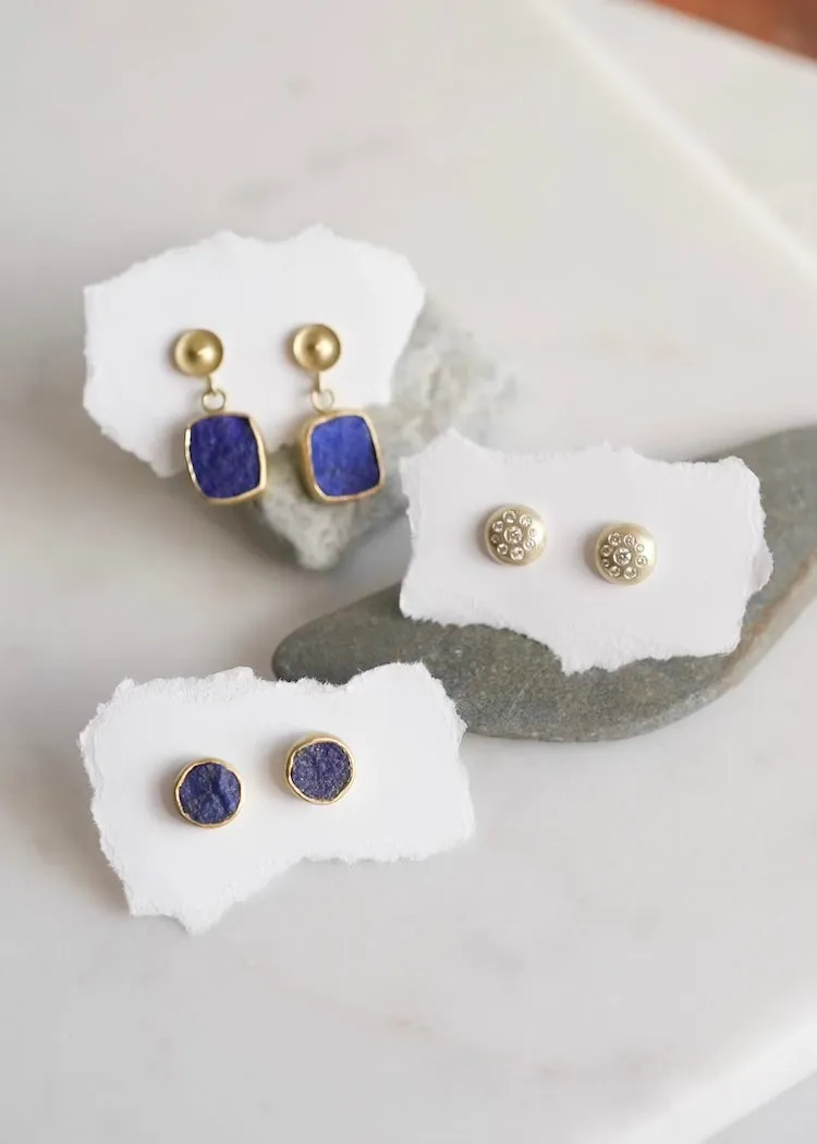 Judi Powers | Lapis Lazuli 18K Studs
