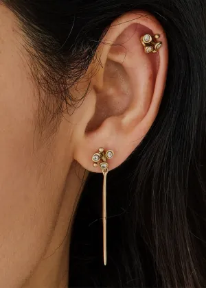 Julie Cohn | Blossom Needle Bronze CZ Earring