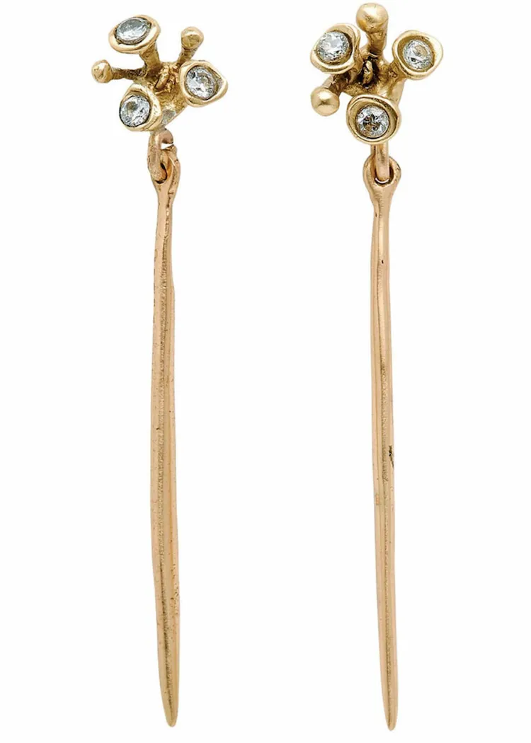 Julie Cohn | Blossom Needle Bronze CZ Earring