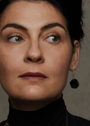 Julie Cohn | Grain Black Tourmaline Earring