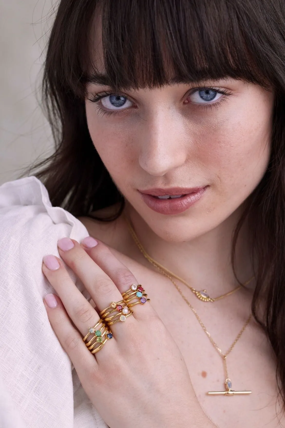 July Ruby Gold Birthstone Ring