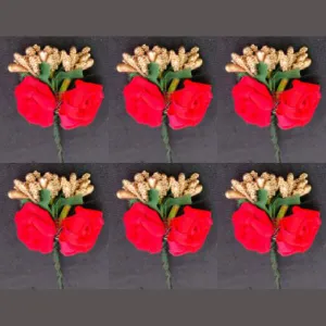 Kavya's Kreation Designer Floral Hair Brooch Combo