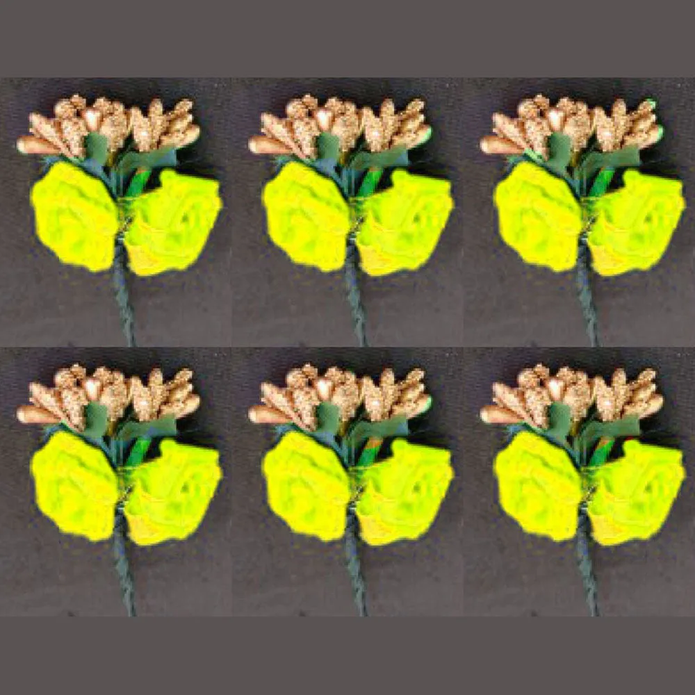 Kavya's Kreation Designer Floral Hair Brooch Combo