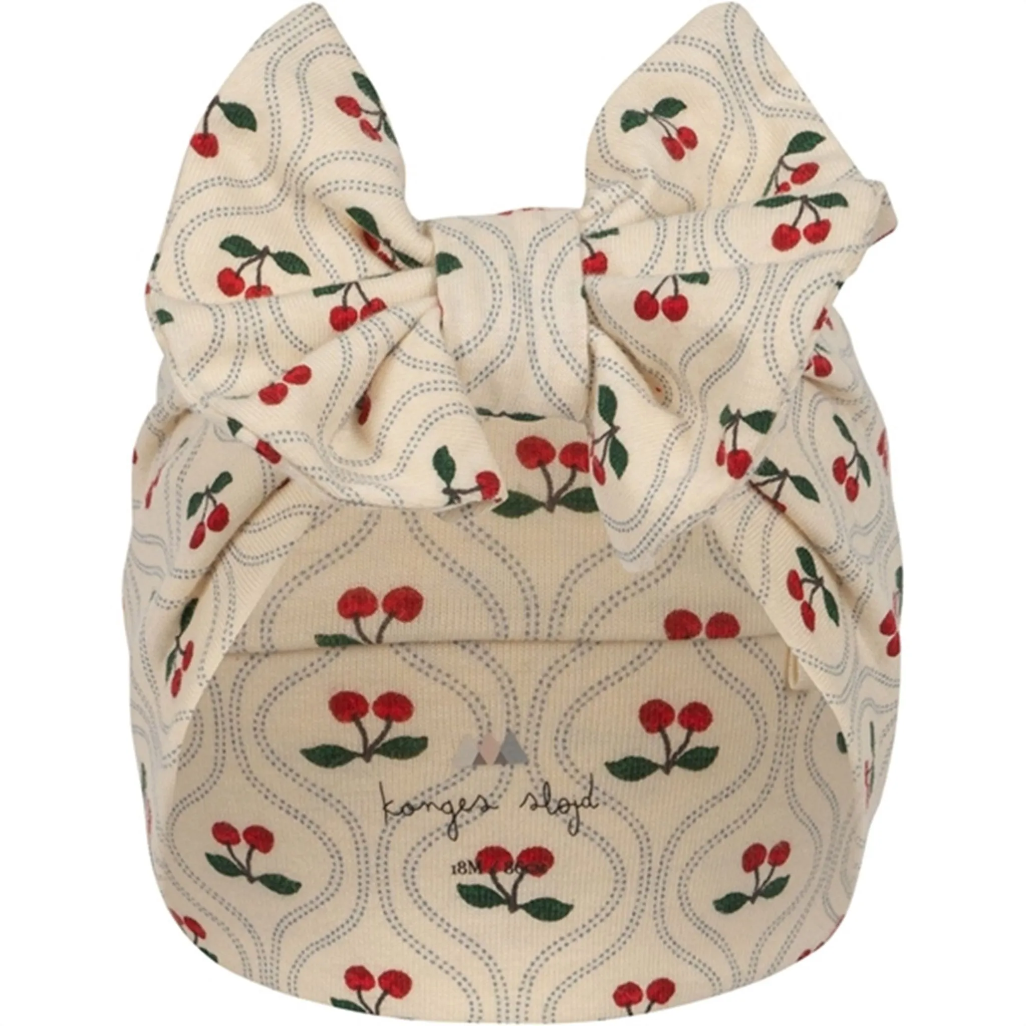 Konges Sljd Lin New Bambi Bonnet Cherry Motif