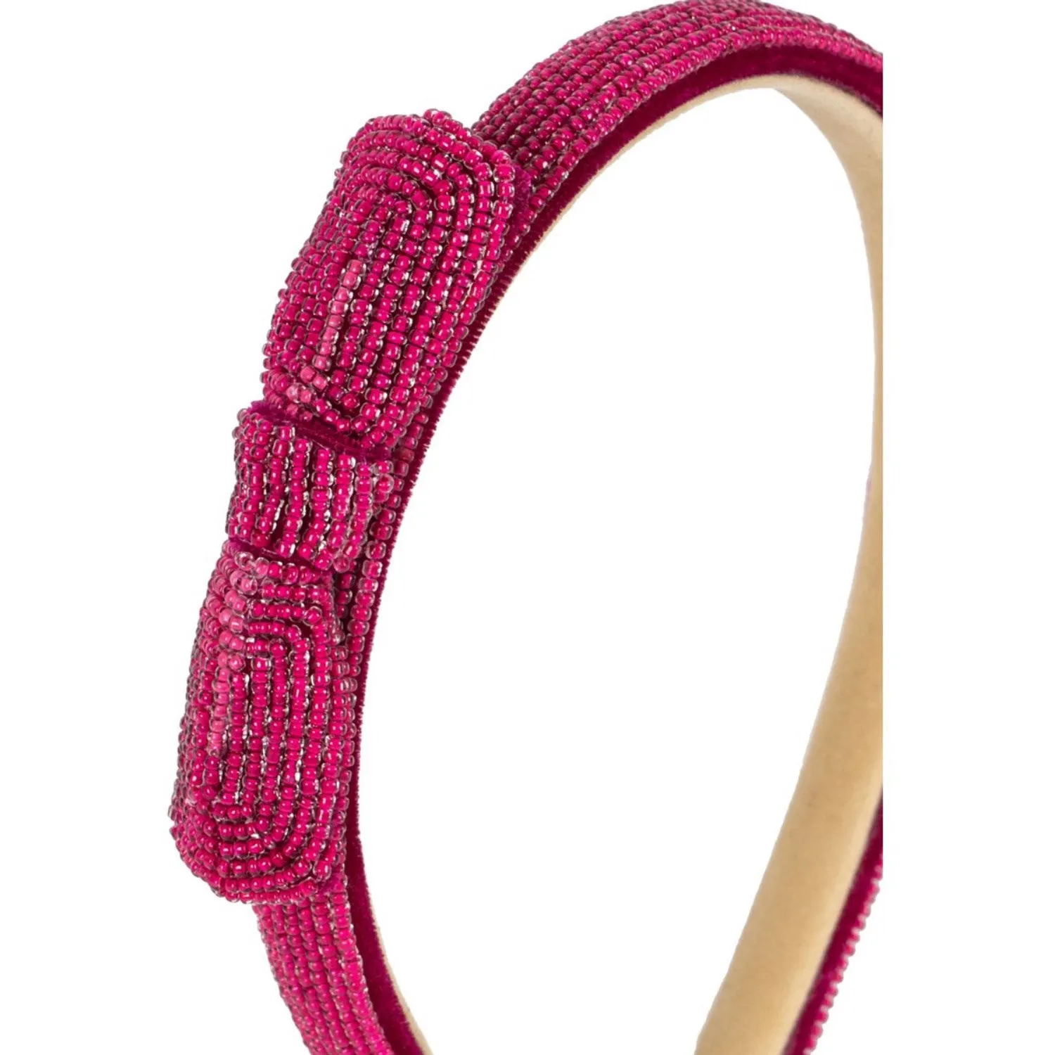Konges Sl?jd Sangria Pearl Ribbon Hairbrace