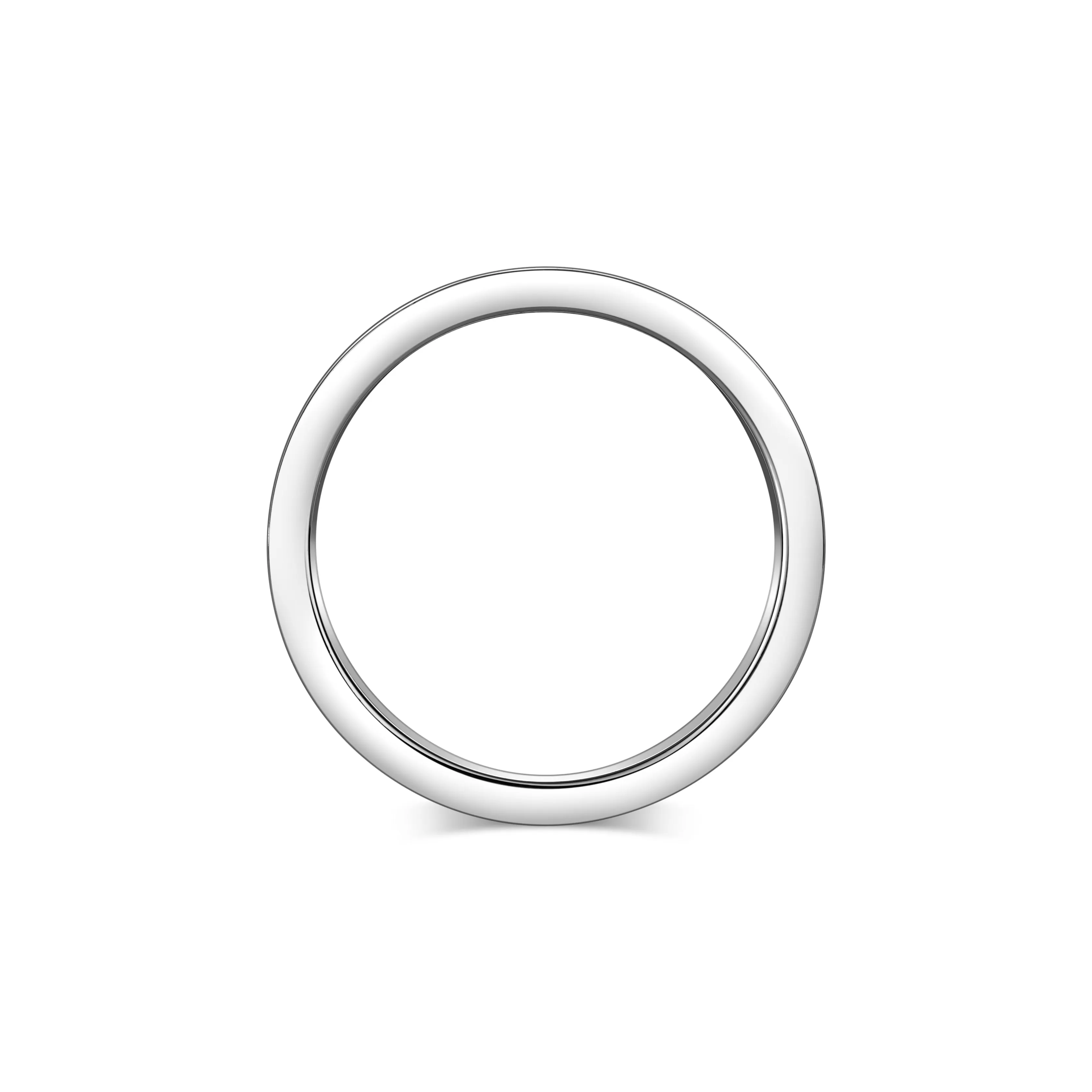 L'Arc de DAVIDOR Ring MM, 18k White Gold with Neige Lacquered Ceramic