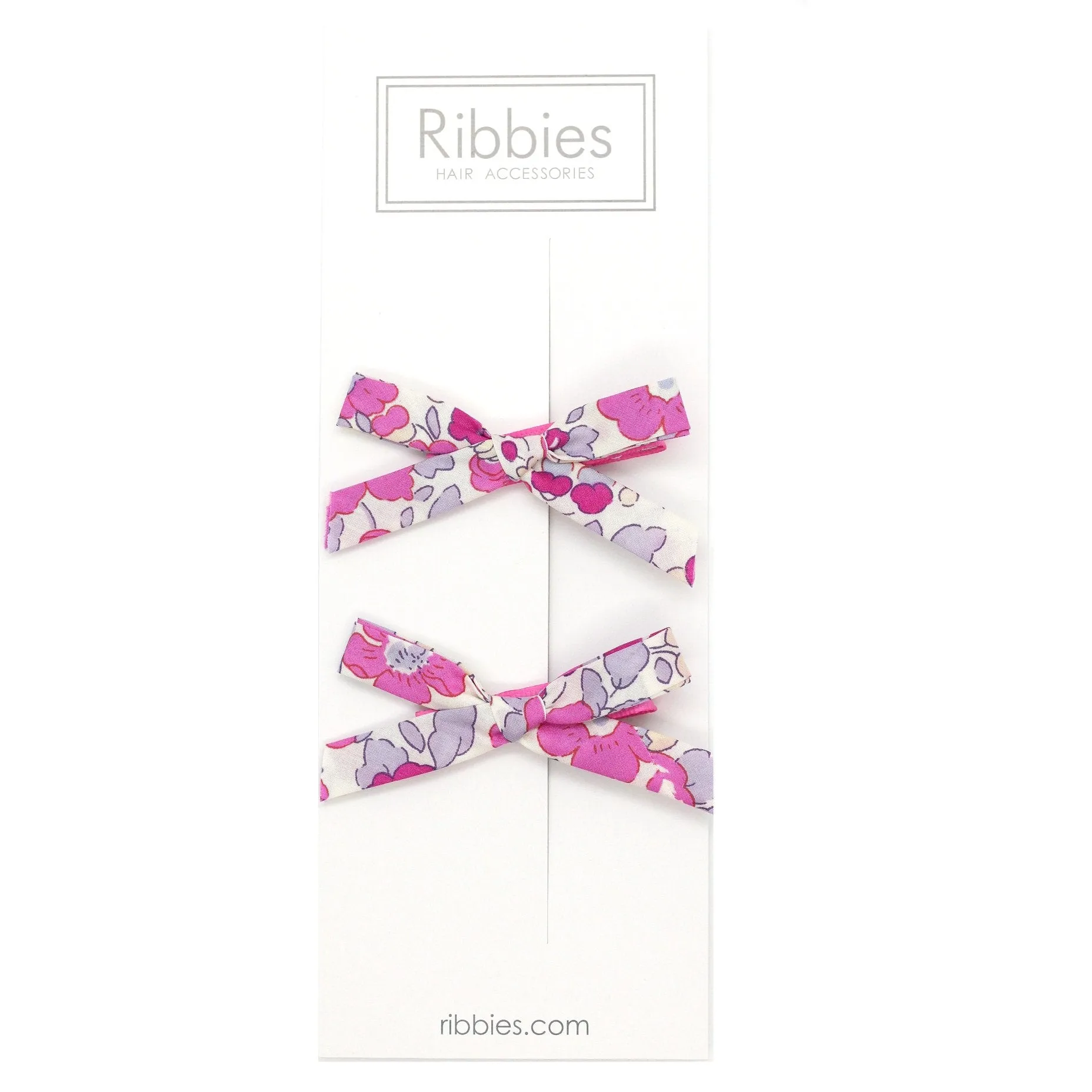 Liberty of London Schoolgirl Bows - Betsy Hot Pink