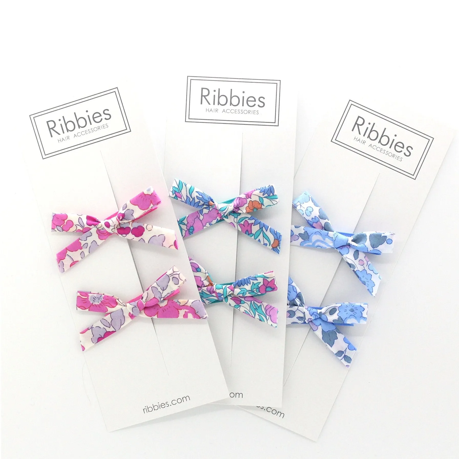 Liberty of London Schoolgirl Bows - Betsy Hot Pink