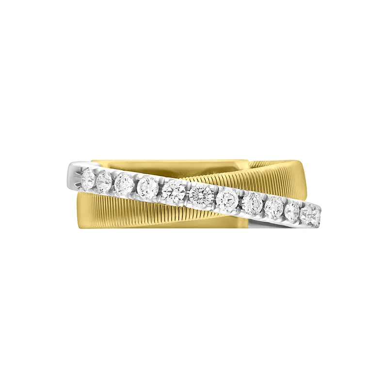 Marco Bicego Masai 18ct Yellow and White Gold Diamond Ring D