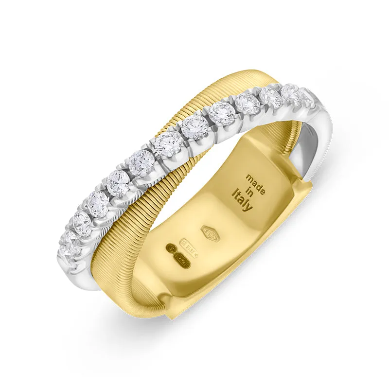 Marco Bicego Masai 18ct Yellow and White Gold Diamond Ring D