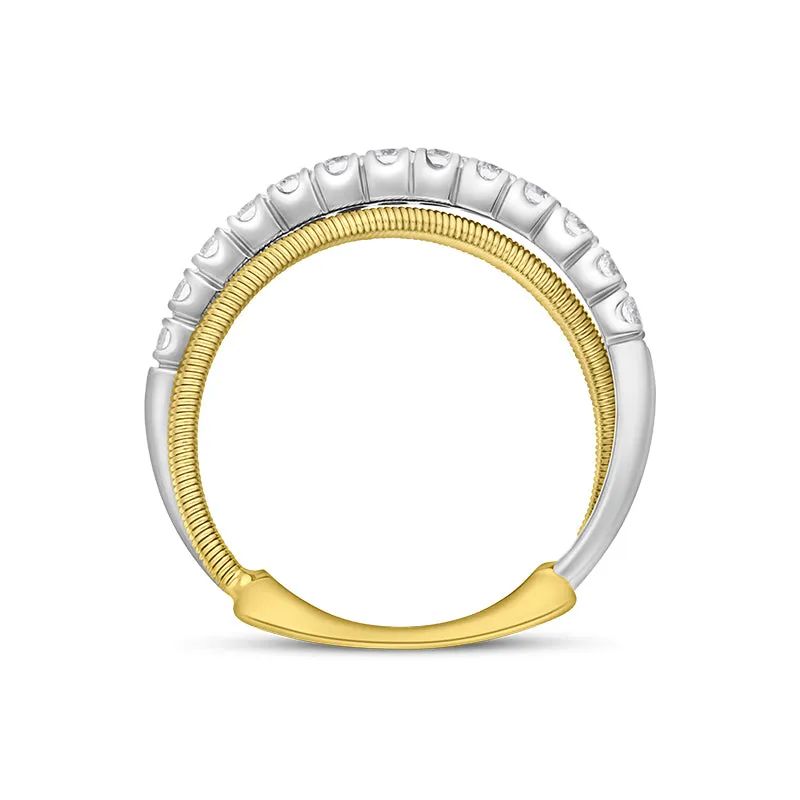 Marco Bicego Masai 18ct Yellow and White Gold Diamond Ring D