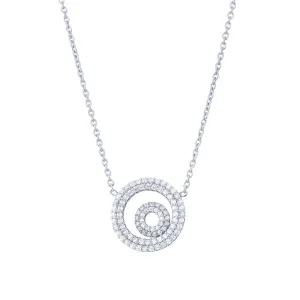 Matin 18K Whitegold Necklace w. 93 Diamonds