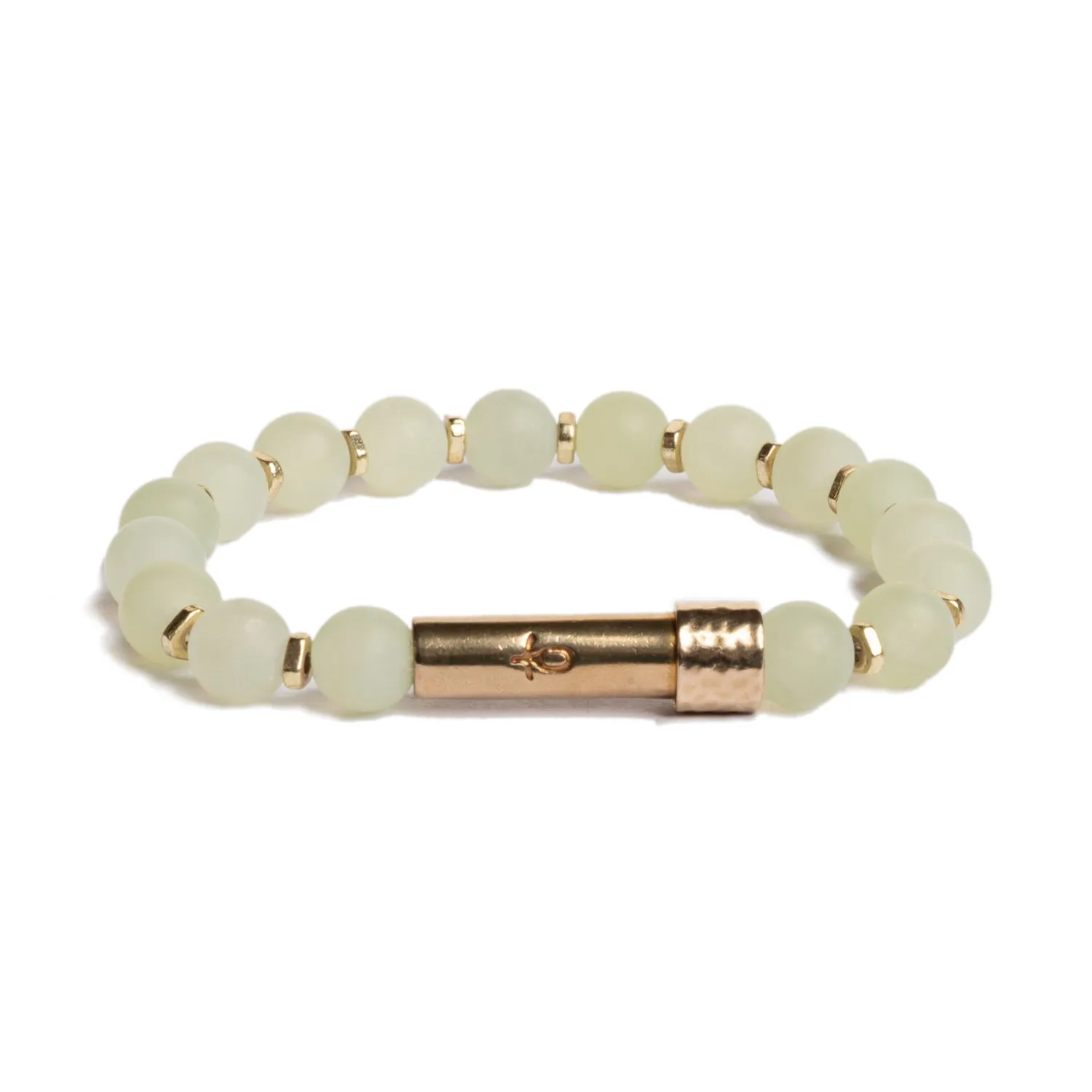 Matte Light Jade Shine Intention Bracelet