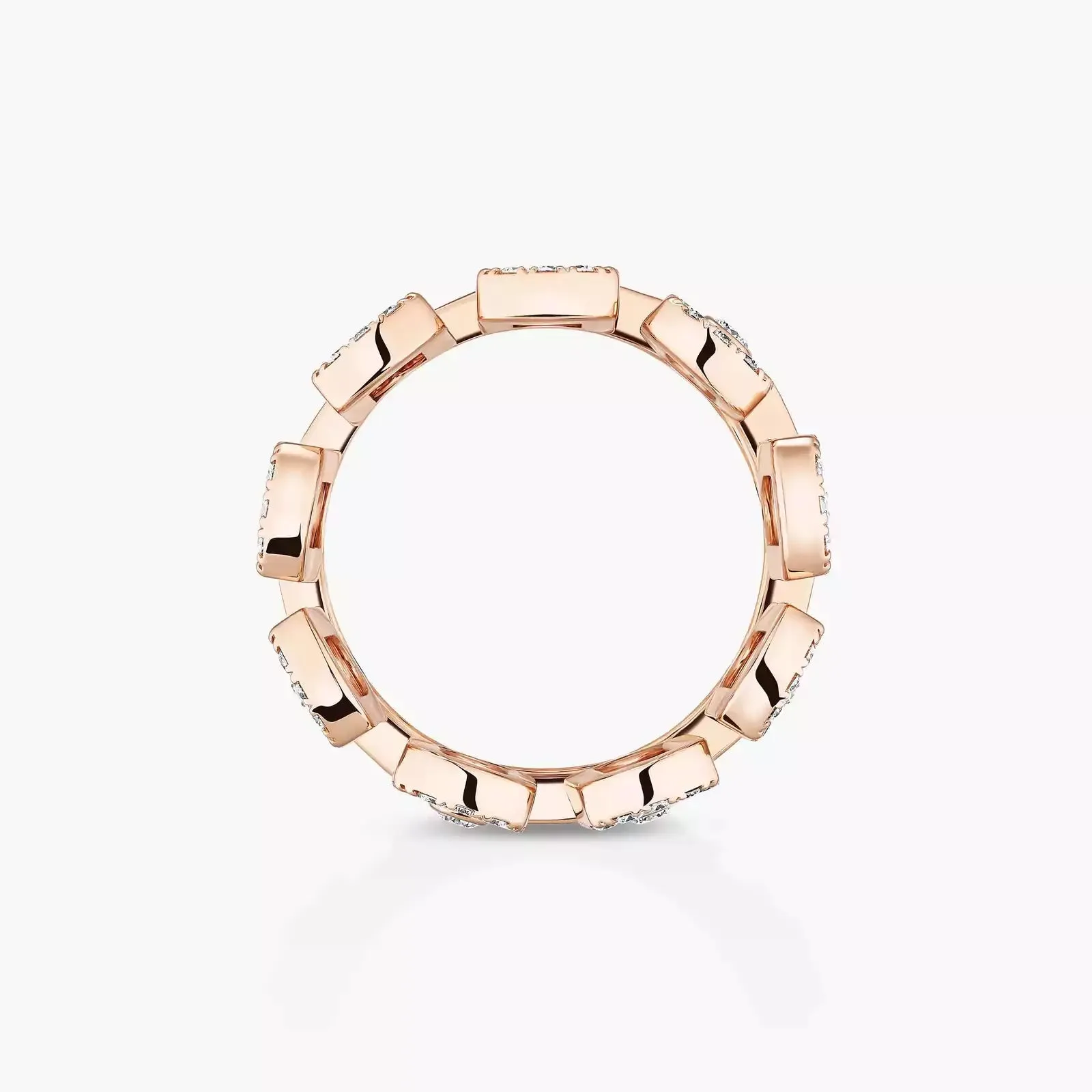 Messika Move Iconica Pav 18ct Rose Gold 1.40ct Diamond Ring