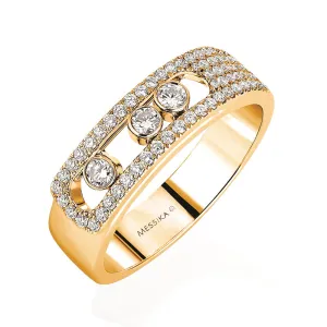 Messika Move Noa Pave 18ct Yellow Gold 0.40ct Diamond Ring
