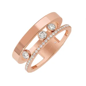 Messika Move Romane 18ct Rose Gold 0.30ct Diamond Ring