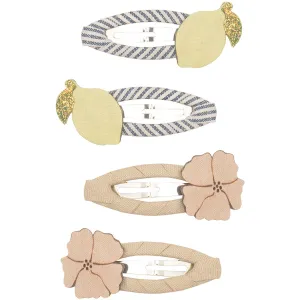 Mimi & Lula 4 Hair Clips - Lemon Blossom Amalfi
