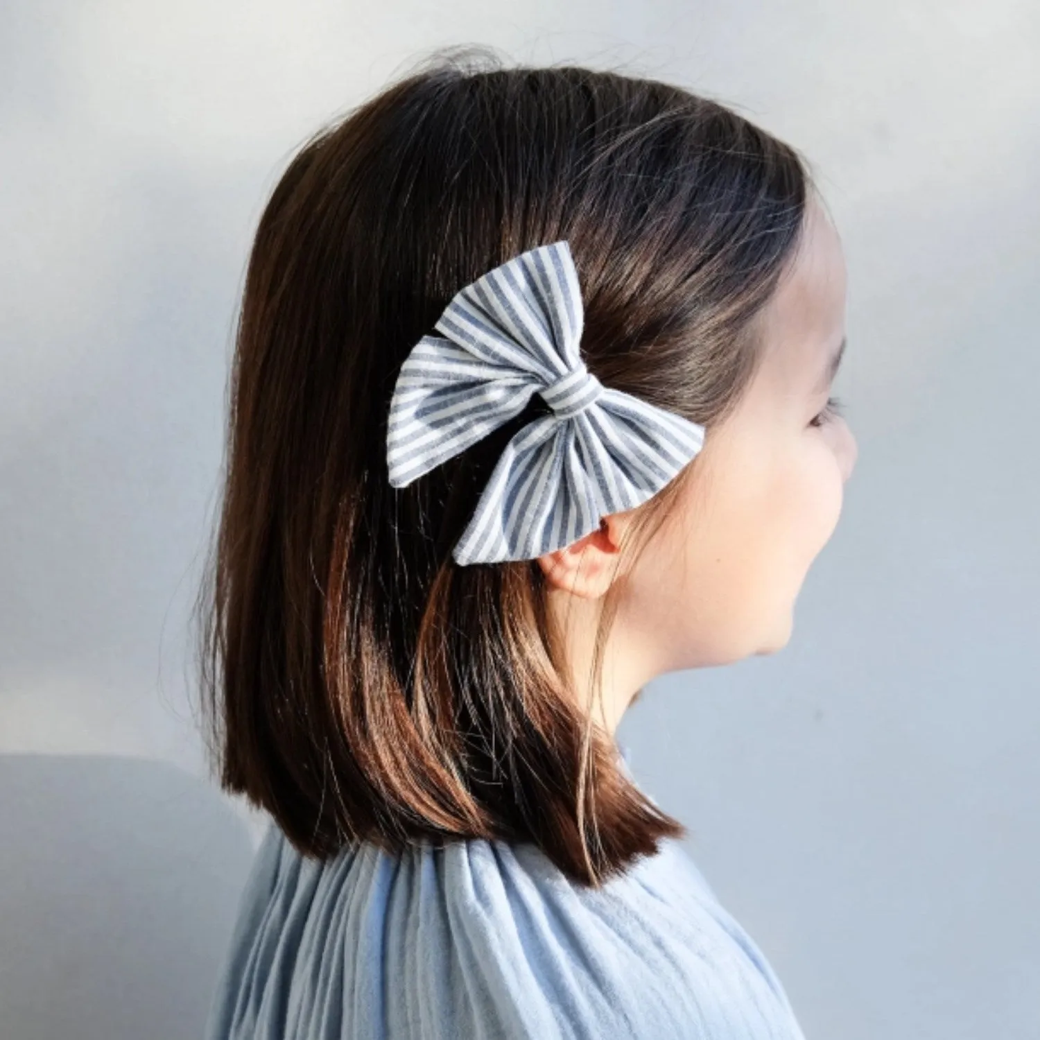 Mimi & Lula Sl?jfe - Seaside Stripe Bow Amalfi