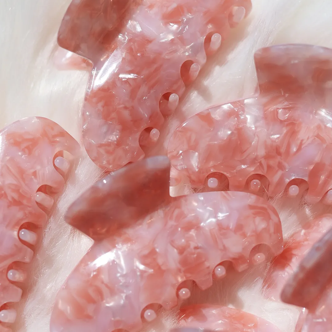 MINI 90'S CLIP ROSE QUARTZ