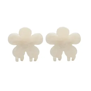 MINI FLOWER CLIPS WHITE