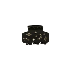 MINI MOON & STAR CLIP NIGHT BLACK