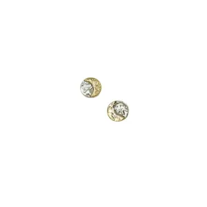 Mini Mooncoin Stud Earrings